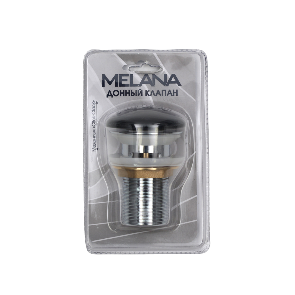 Донный клапан для раковины MLN-335300B с переливом черный