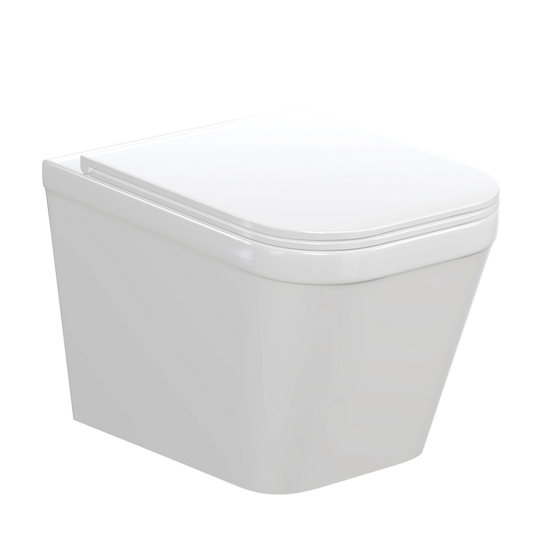 Унитаз подвесной Idrico Element 3.0 1003-3.0-ElW сиденье с микролифтом, белый глянцевый