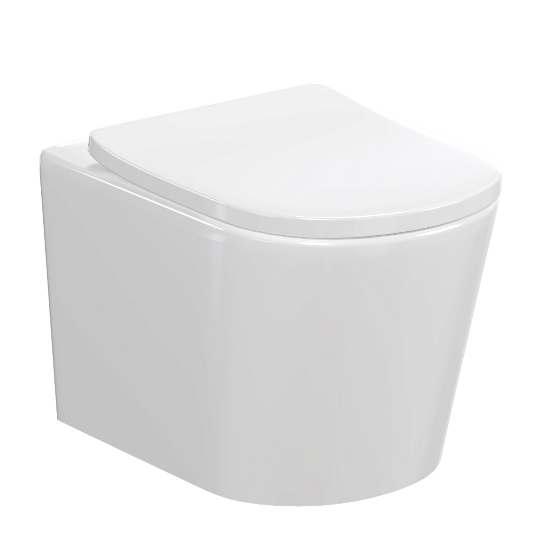 Унитаз подвесной Idrico Element 5.0 1005-5.0-ElW сиденье с микролифтом, белый глянцевый