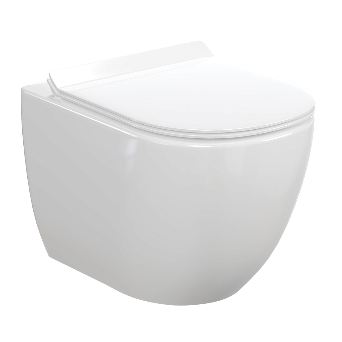 Унитаз подвесной Idrico Element 6.0 1006-6.0-ElW сиденье с микролифтом, белый глянцевый