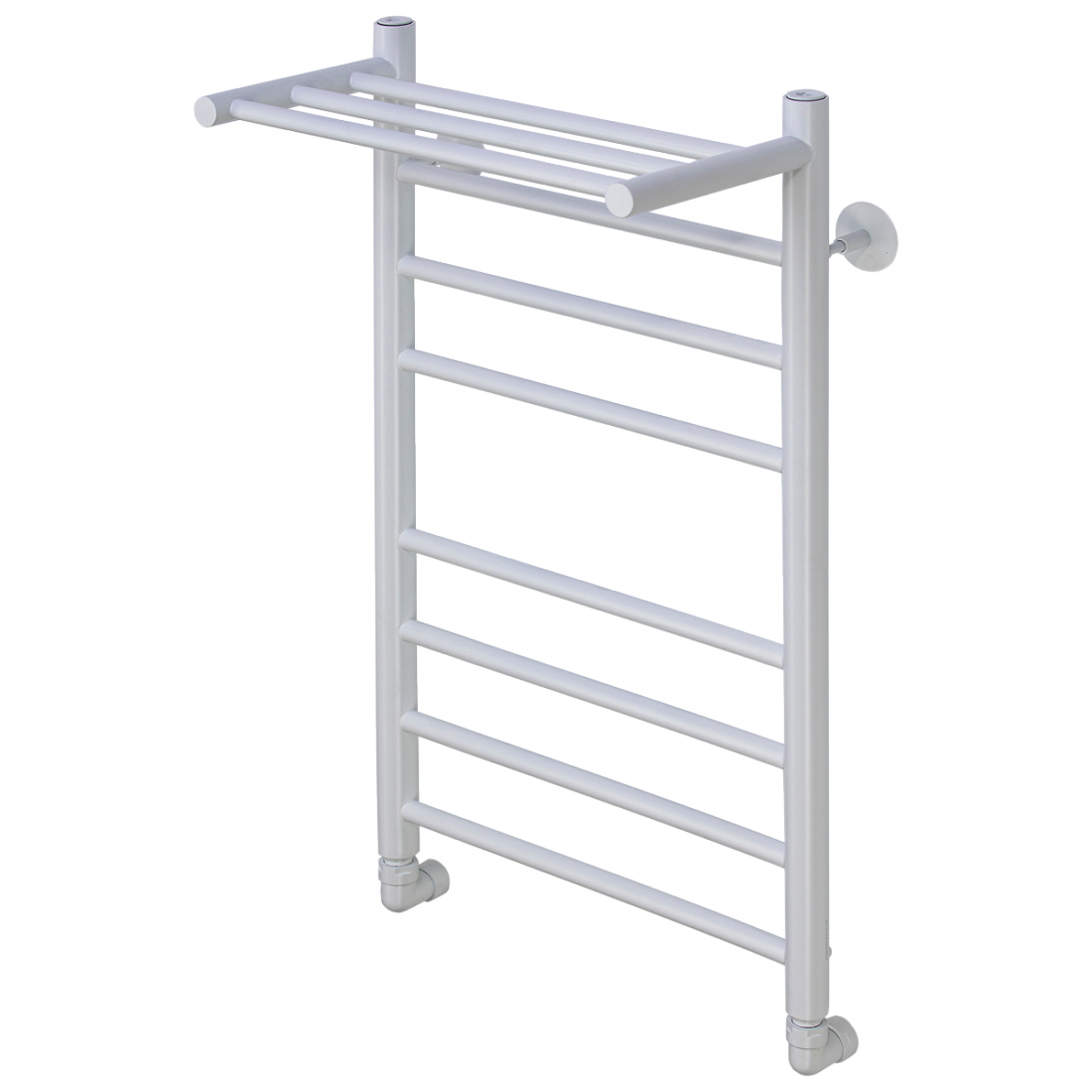 Водяной полотенцесушитель Comfysan Luce W-8 80х40 см, белый матовый, с полкой