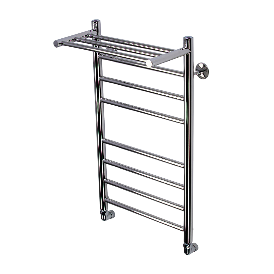 Водяной полотенцесушитель Comfysan Luce W-8 80х40 см, хром, с полкой