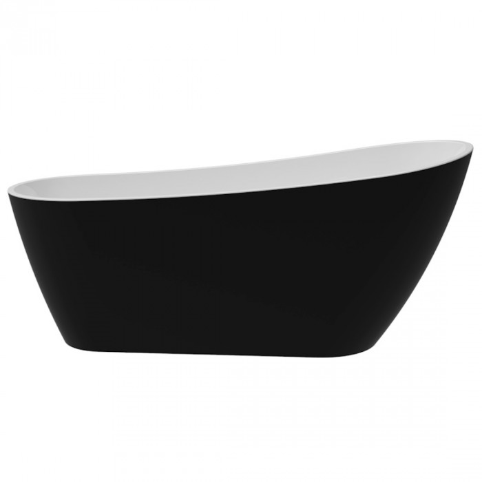 Акриловая ванна Delice Riviera DLR440103Bk 170х74 черная матовая