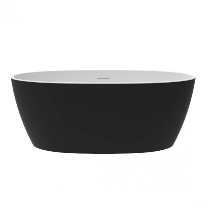 Акриловая ванна Delice Rondo DLR440104Bk 170х76 черная матовая