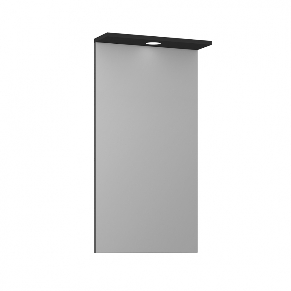 Зеркало Orka Knidos 52х99 с подсветкой, черный