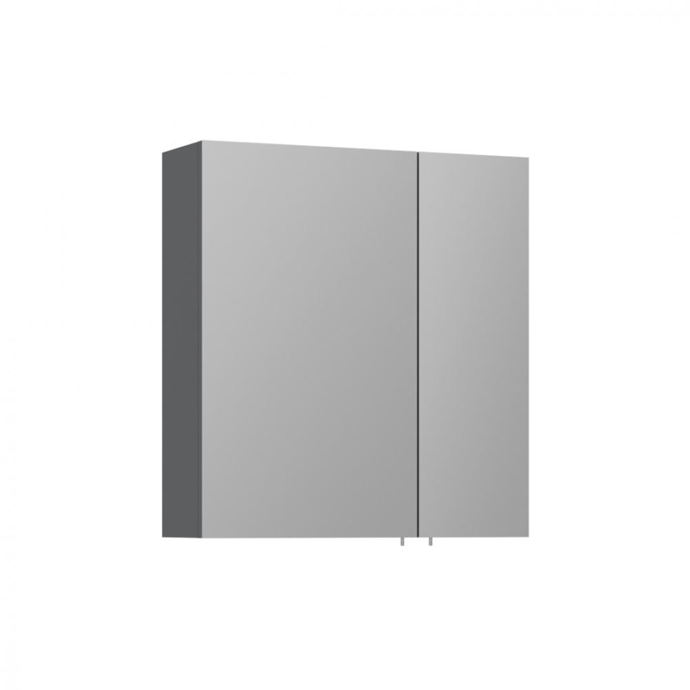 Зеркало-шкаф Orka Likya 60 с подсветкой, антрацит матовый