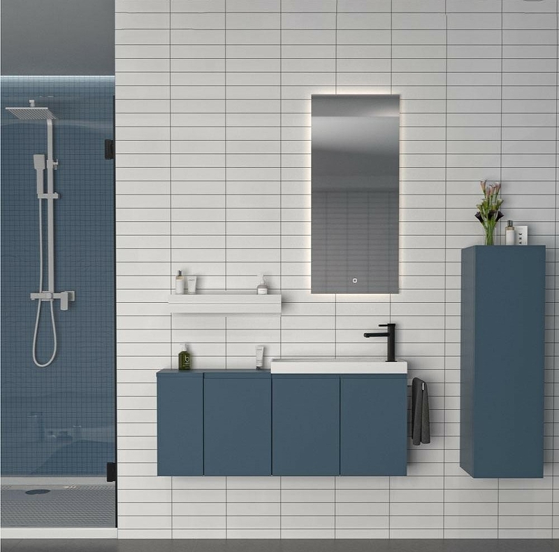 Мебель для ванной Orka Ferla 60 подвесная, синий матовый