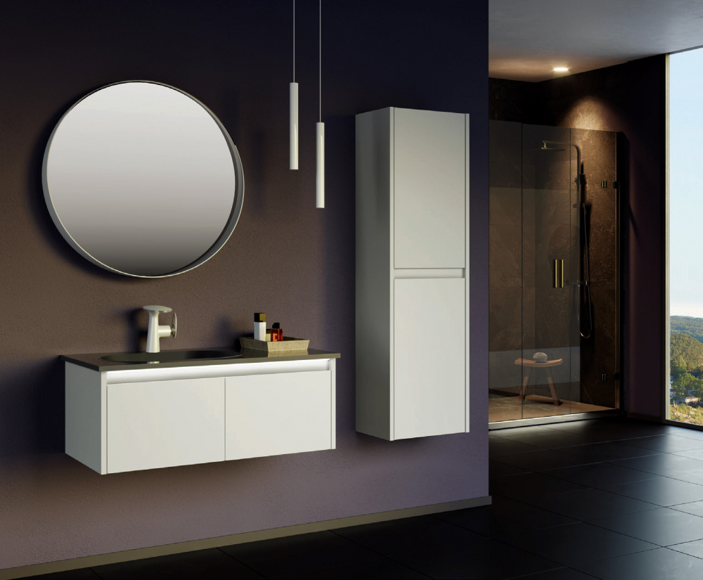 Мебель для ванной Orka Lisbon 90 подвесная, кашемировый матовый