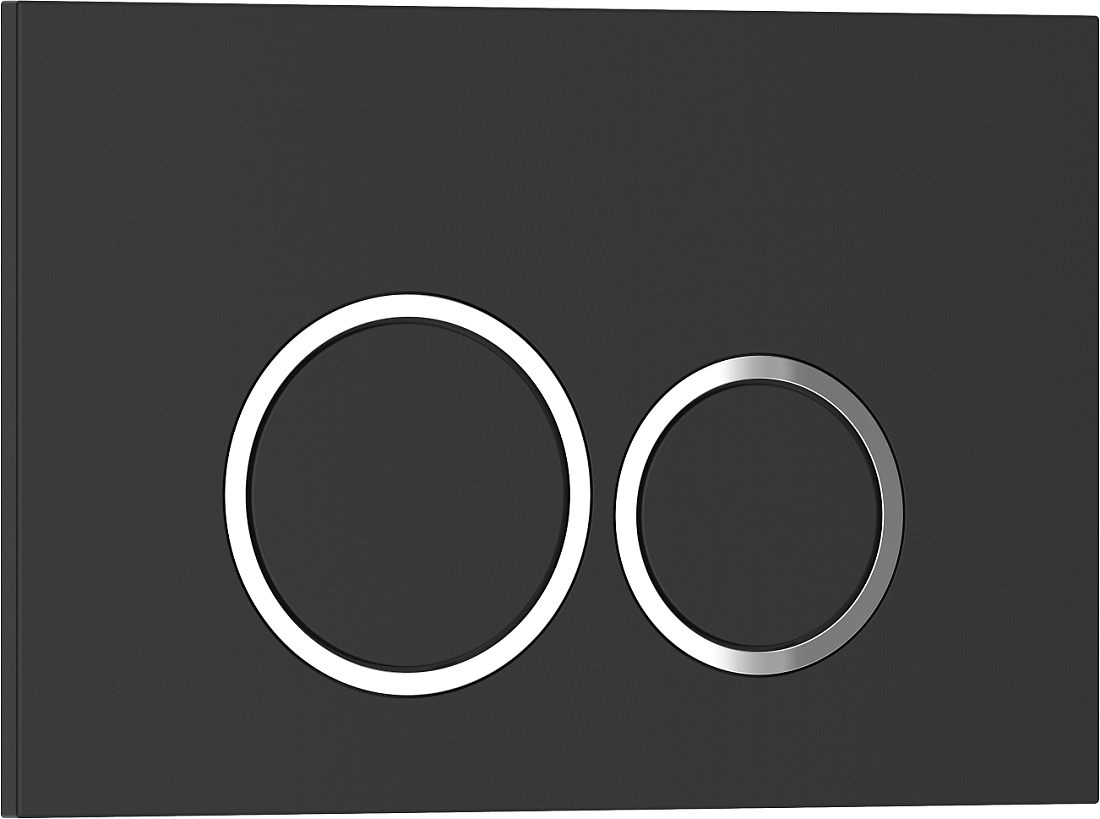 Кнопка смыва Iberica Blanca ESTI-O IB.B082.002.000 черная