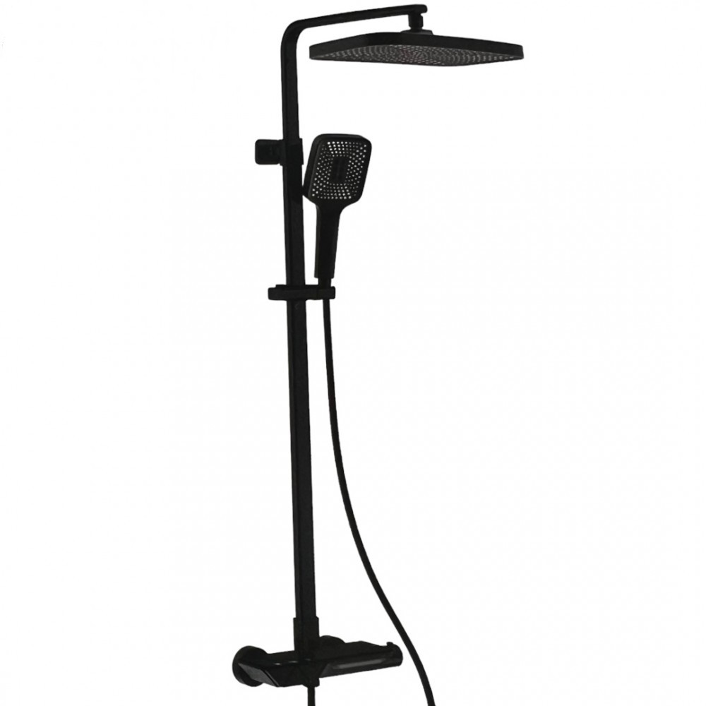 Душевая стойка Kern 5094 черная матовая