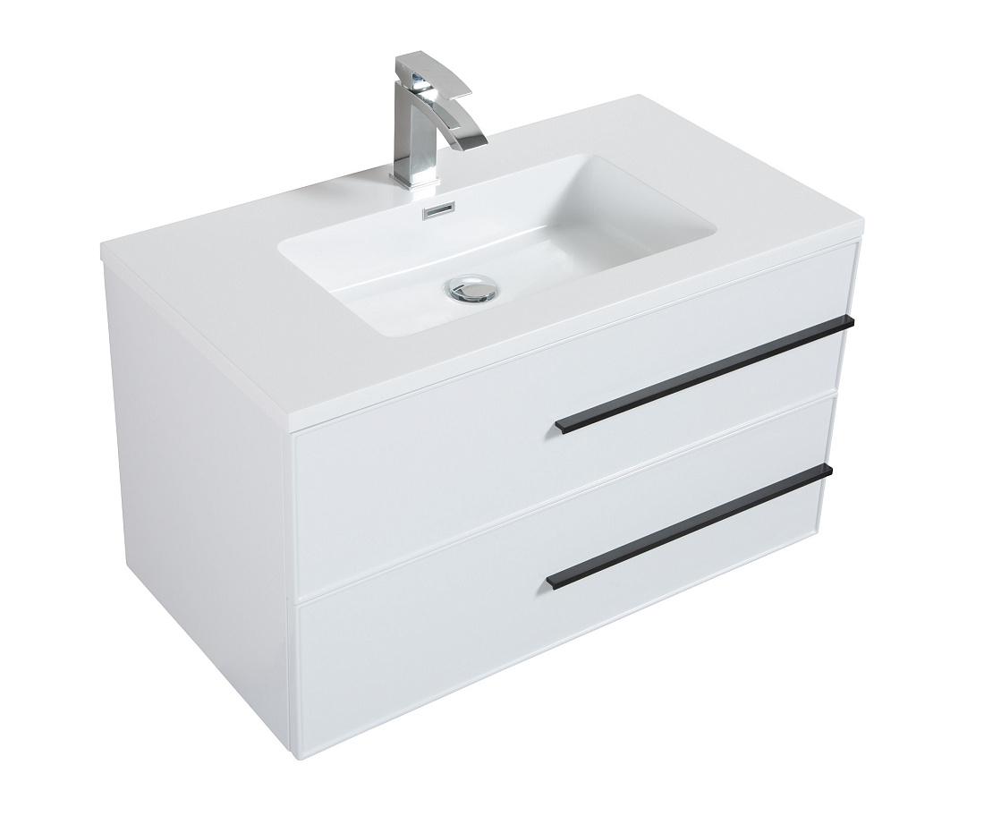 Тумба с раковиной PARLY Spa Bella 60 подвесная, белый глянцевый