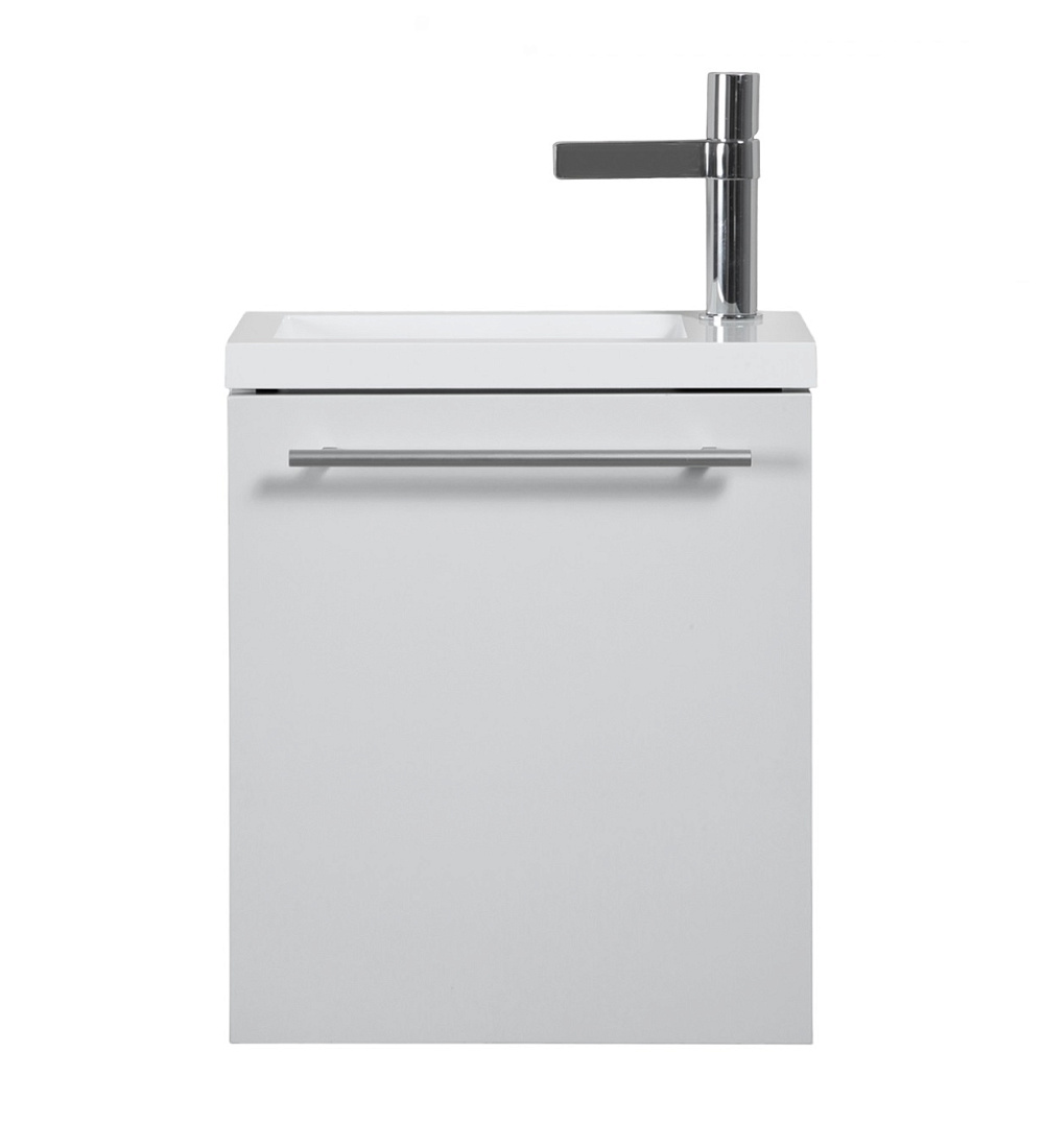 Тумба с раковиной PARLY Spa Tight 40 подвесная, белый глянцевый