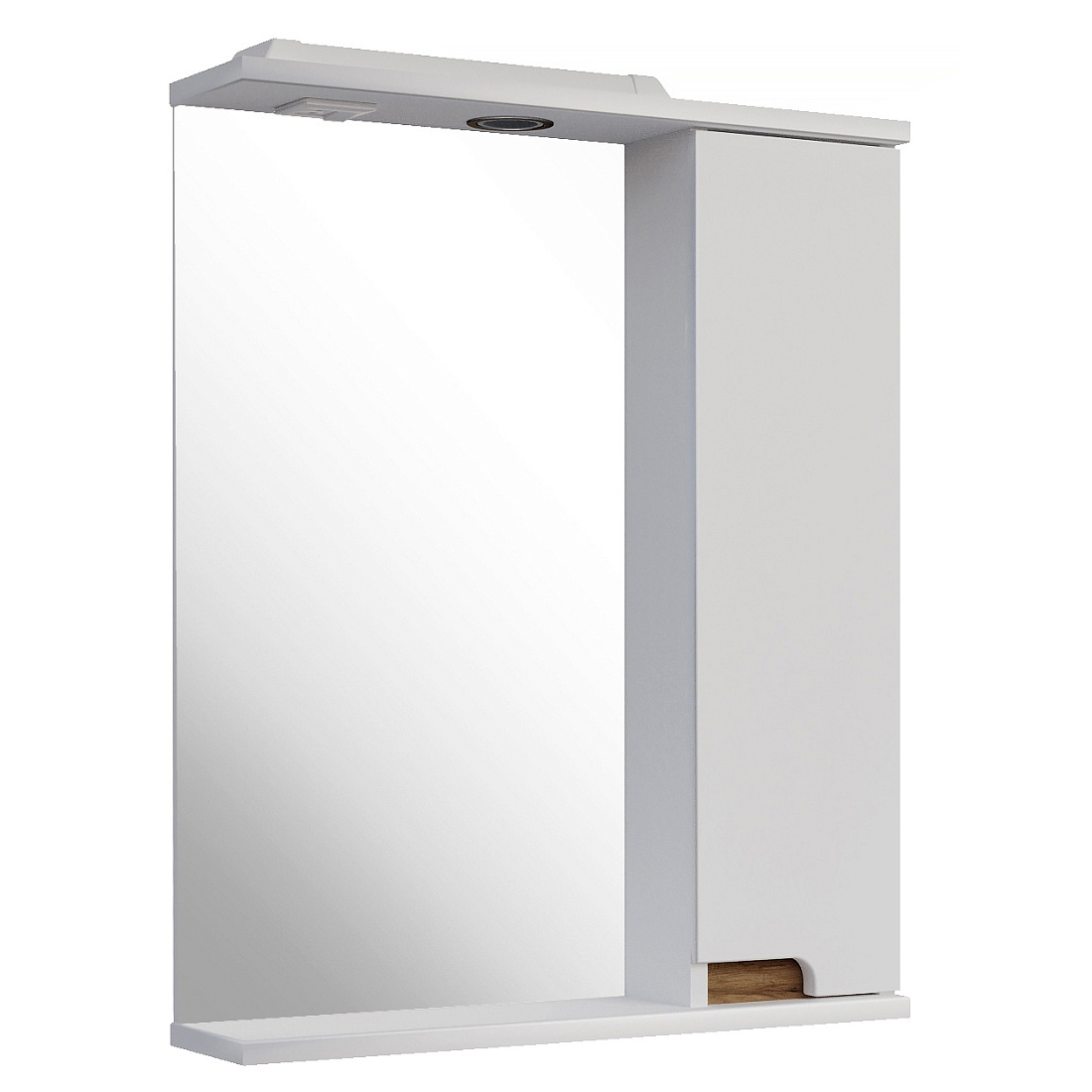 Зеркало-шкаф ASB-Mebel Вита 60 R белое, дуб золотой