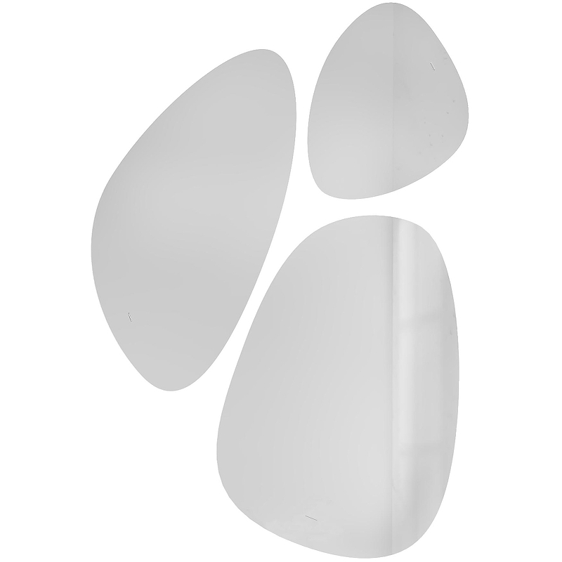 Зеркало Jorno Stone 80 с подсветкой, капля (3 шт.)