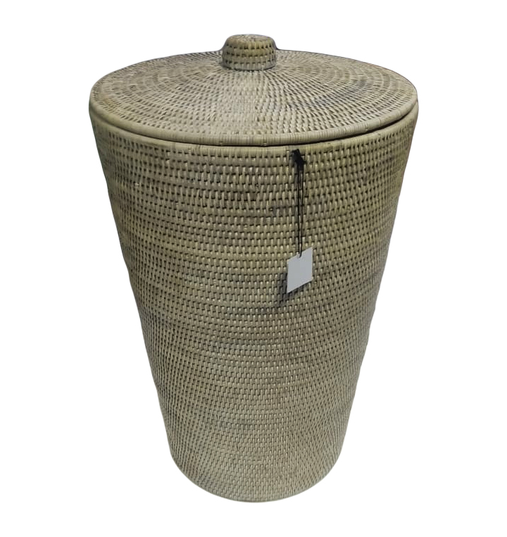 Корзина для белья Decor Walther Basket WB 922091 40x65см с крышкой, ротанг светлый