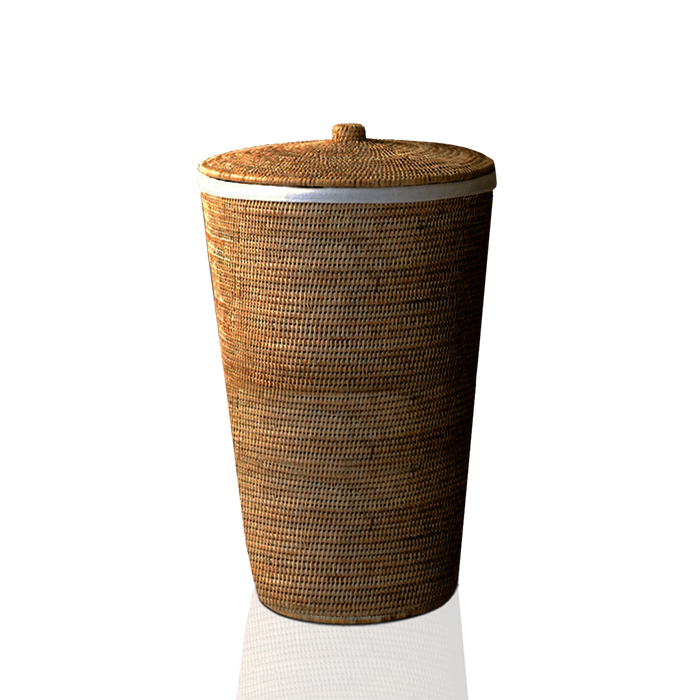 Корзина для белья Decor Walther Basket WB 0922392 40x65см с крышкой ротанг темный