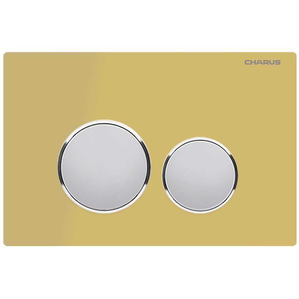 Кнопка смыва Charus Bagliore FP.330.YELLOW.10 желтое стекло