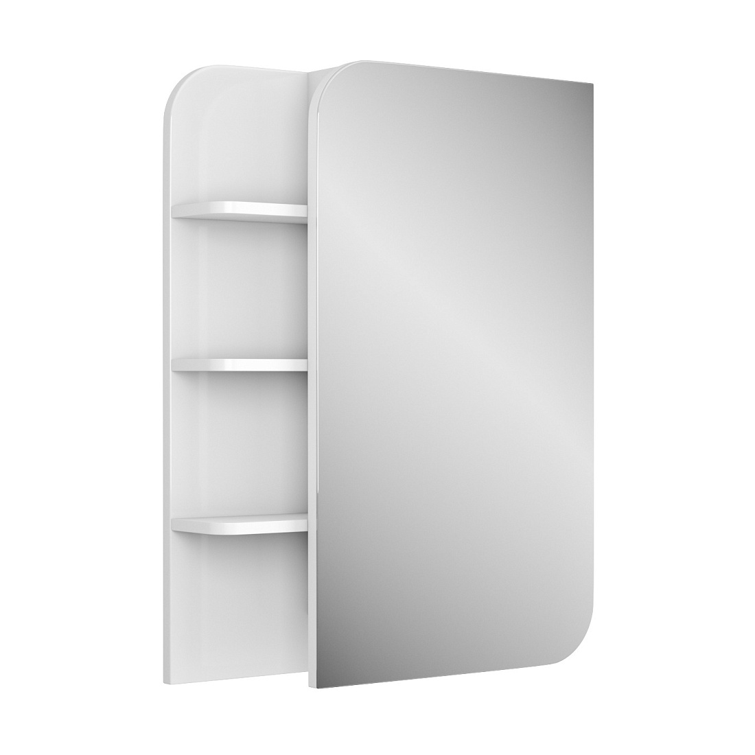 Зеркало-шкаф Uncoria Лина 50 R белый глянец