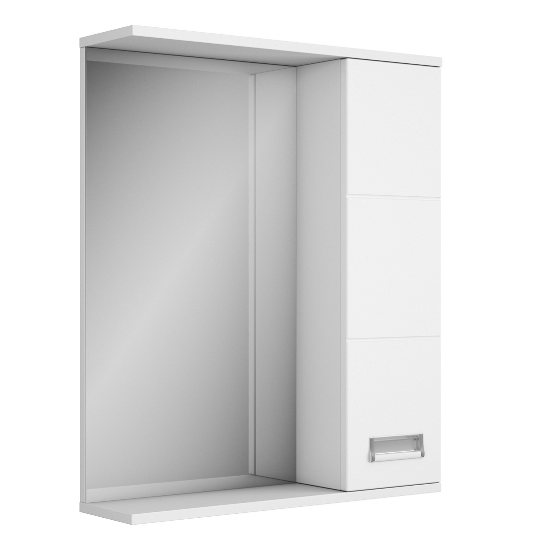 Зеркало-шкаф Uncoria Рейн 50 белый глянец