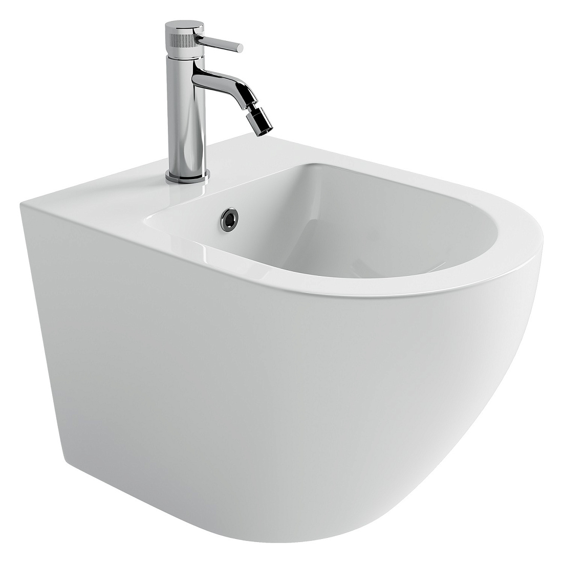 Биде подвесное Ceramicanova Uno CN11002 белый