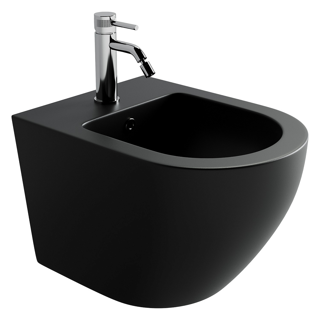 Биде подвесное Ceramicanova Uno CN11002MB черный матовый