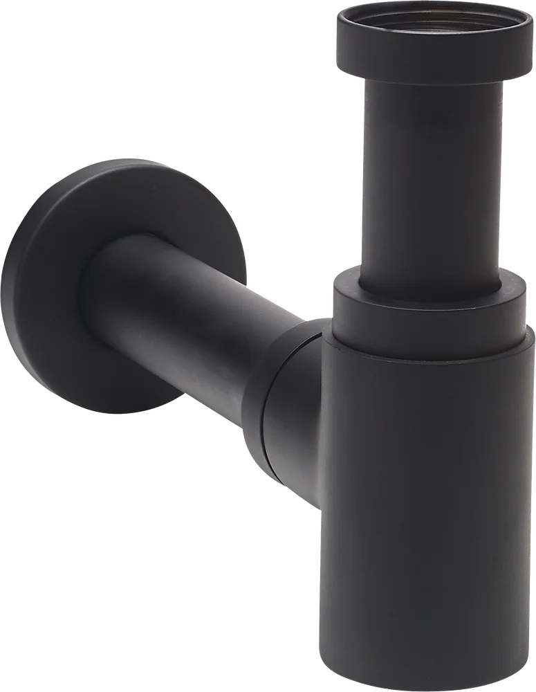 Сифон для раковины Wirquin Lineis 30722857 без выпуска 1/4 х 32 мм, черный