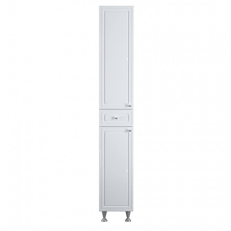 Шкаф-пенал RedBlu by Damixa Palace One 30 напольный, с Б/К, белый глянец