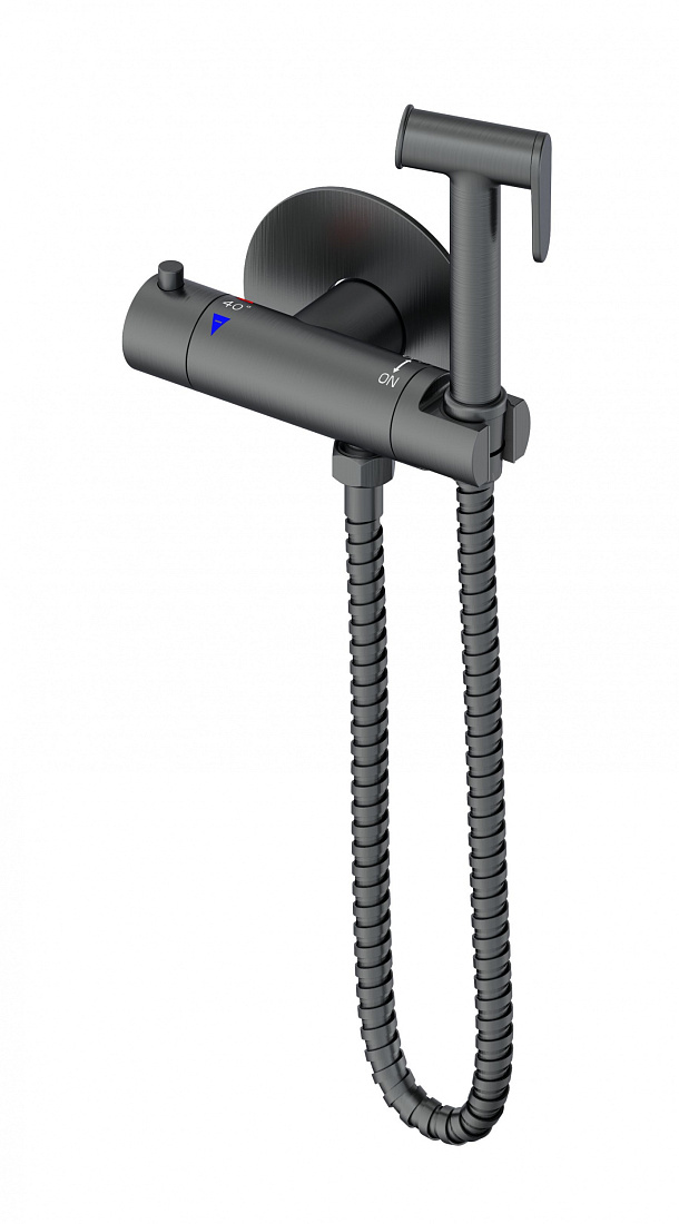 Гигиенический душ Wonzon & Woghand WW-88819902-BGM с термостатом, темный графит