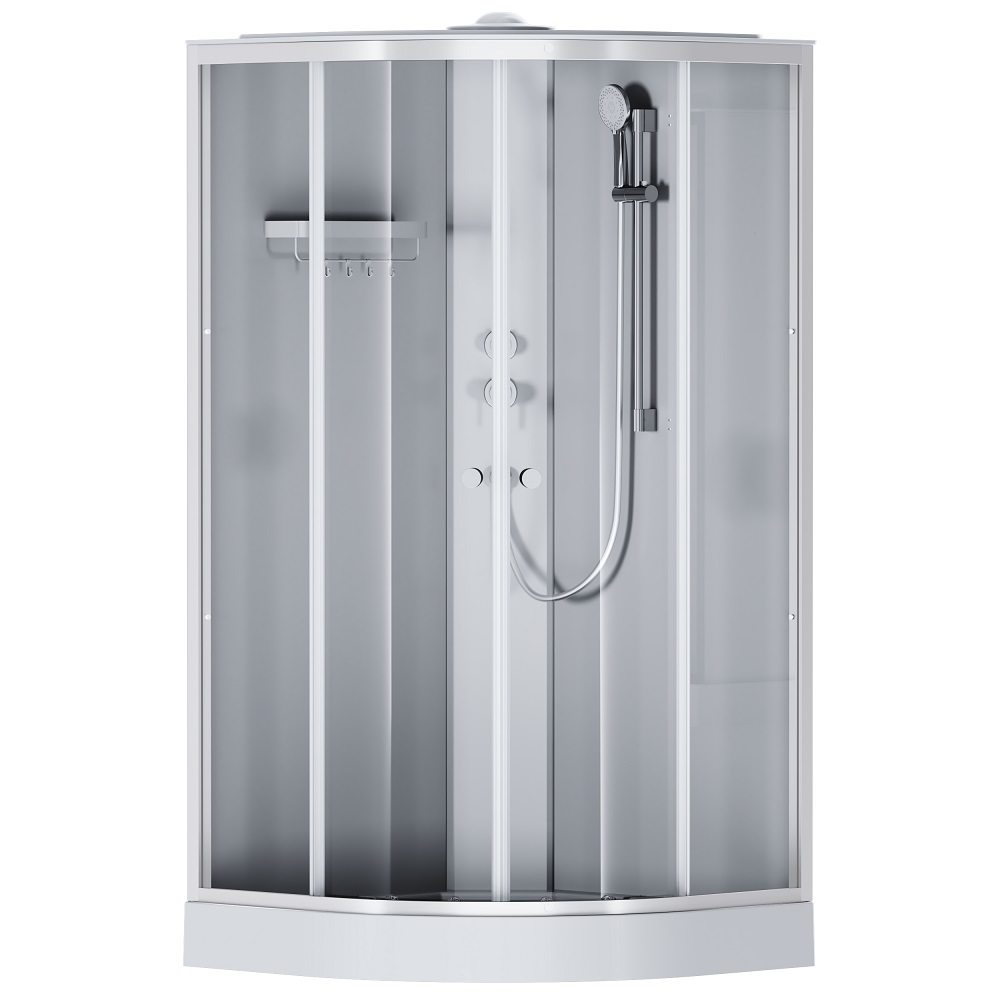 Душевая кабина Am.Pm X-Joy 100х100 профиль хром матовый, стекло прозрачное