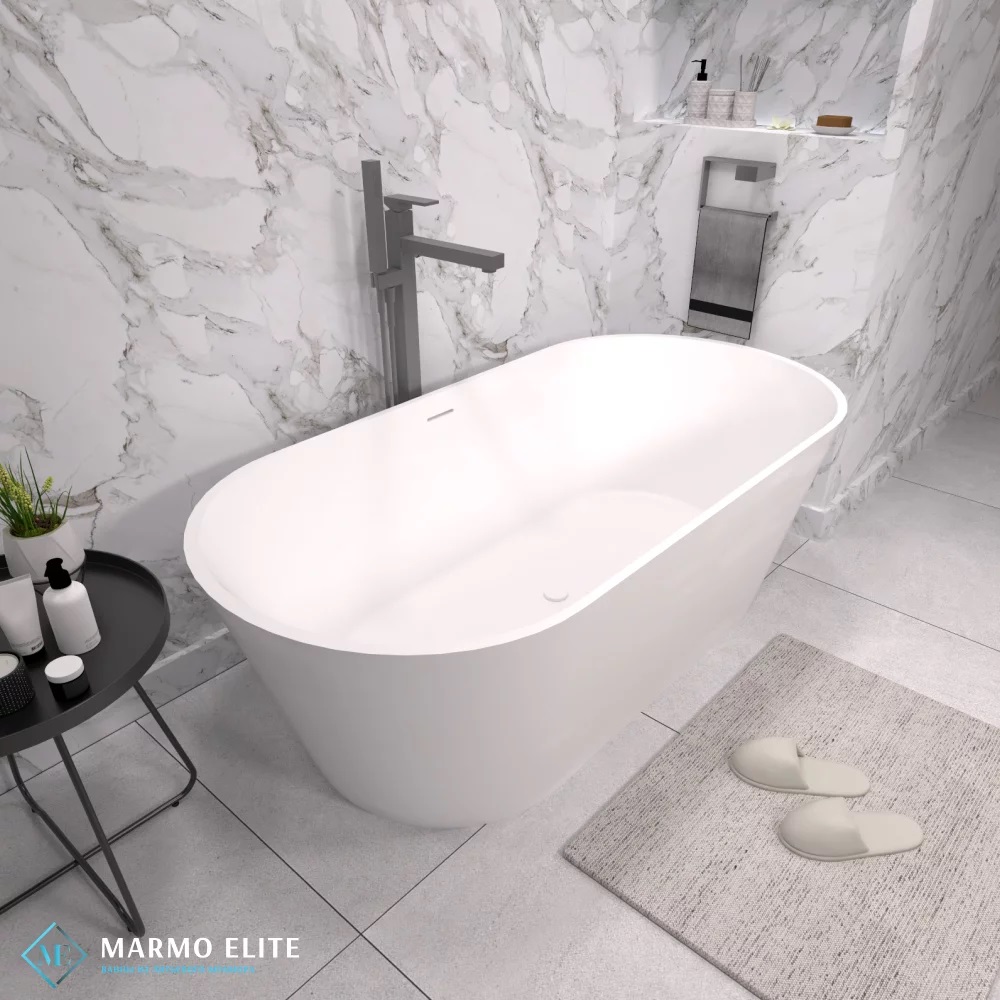 Ванна из искусственного камня Marmo-Elite Альтара 180х82 отдельностоящая