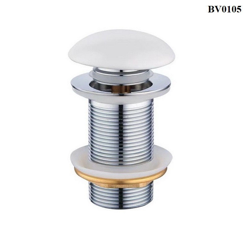 Донный клапан для раковины Bond BV0105 без перелива, белый