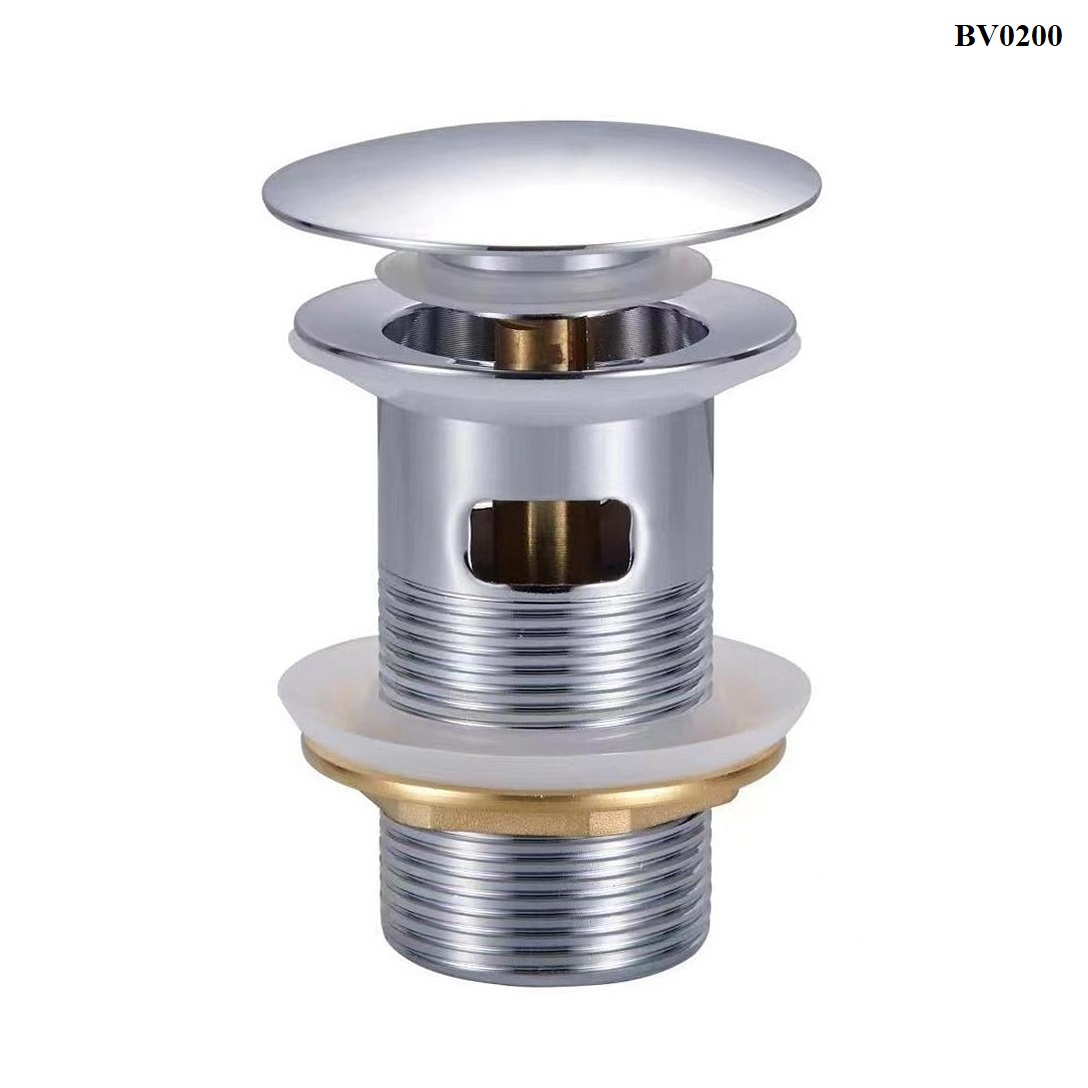 Донный клапан для раковины Bond BV0200 с переливом, хром
