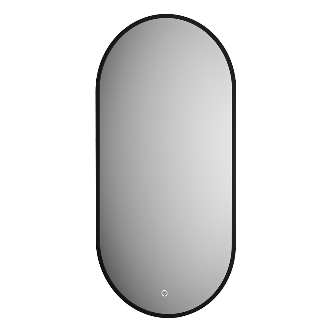 Зеркало Defesto AURA DF 2922S 40х80 см, с LED-подсветкой, сенсорный выключатель, нейтральный белый свет, рама черная