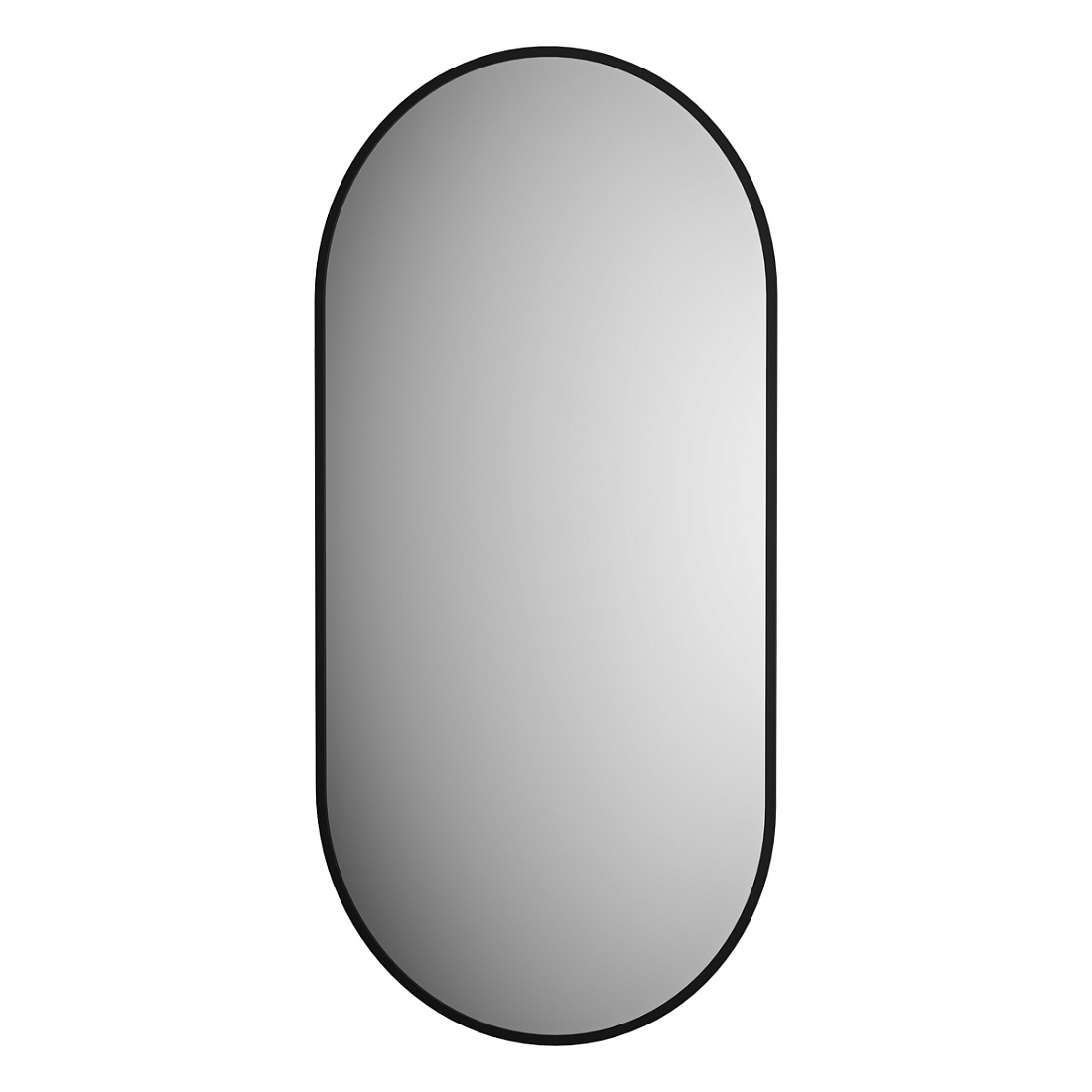 Зеркало Defesto AURA DF 2924 50х100 см, с LED-подсветкой, без выключателя, нейтральный белый свет, рама черная