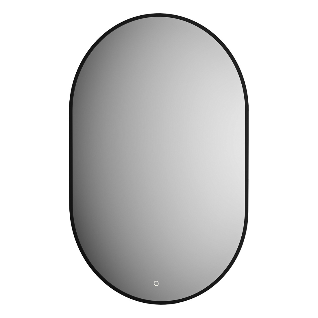 Зеркало Defesto AURA DF 2925S 60х90 см, с LED-подсветкой, сенсорный выключатель, нейтральный белый свет, рама черная