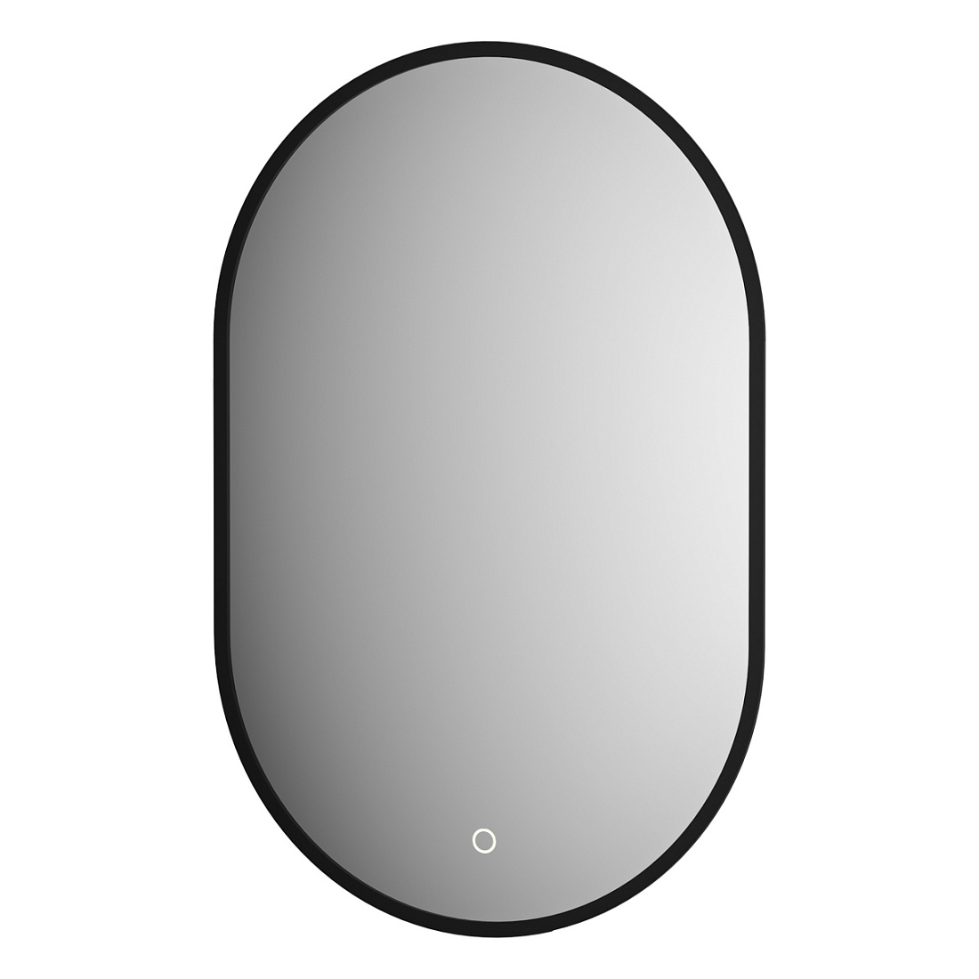 Зеркало Defesto AURA DF 2931S 40х60 см, с LED-подсветкой, сенсорный выключатель, теплый белый свет, рама черная