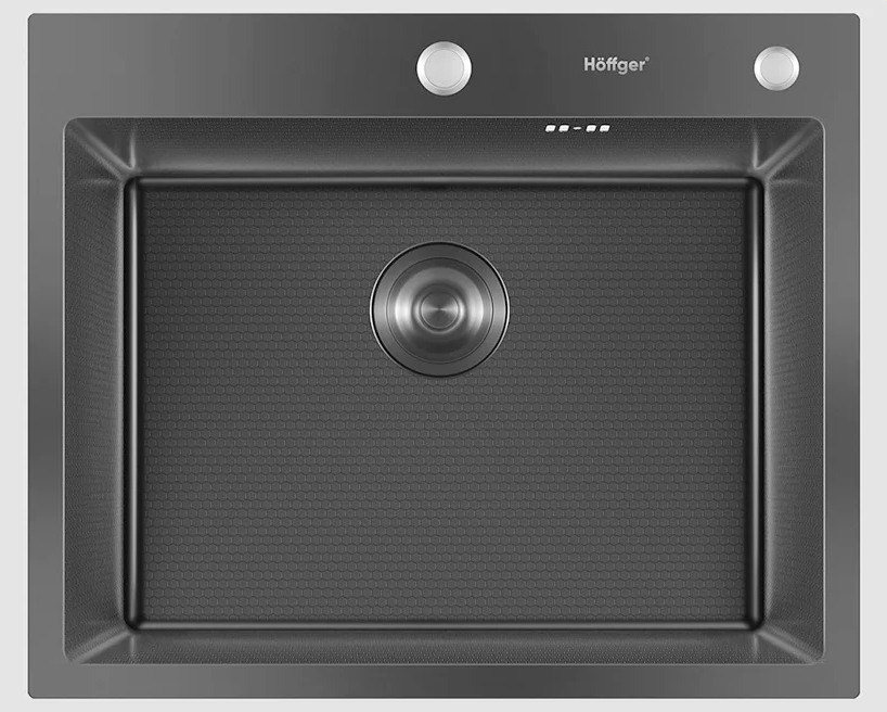 Мойка кухонная Hoffger 6050T Black черная