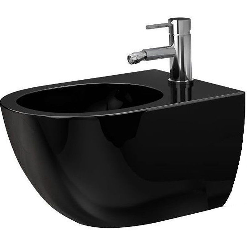 Биде подвесное CeramaLux 2197-18 черное глянцевое