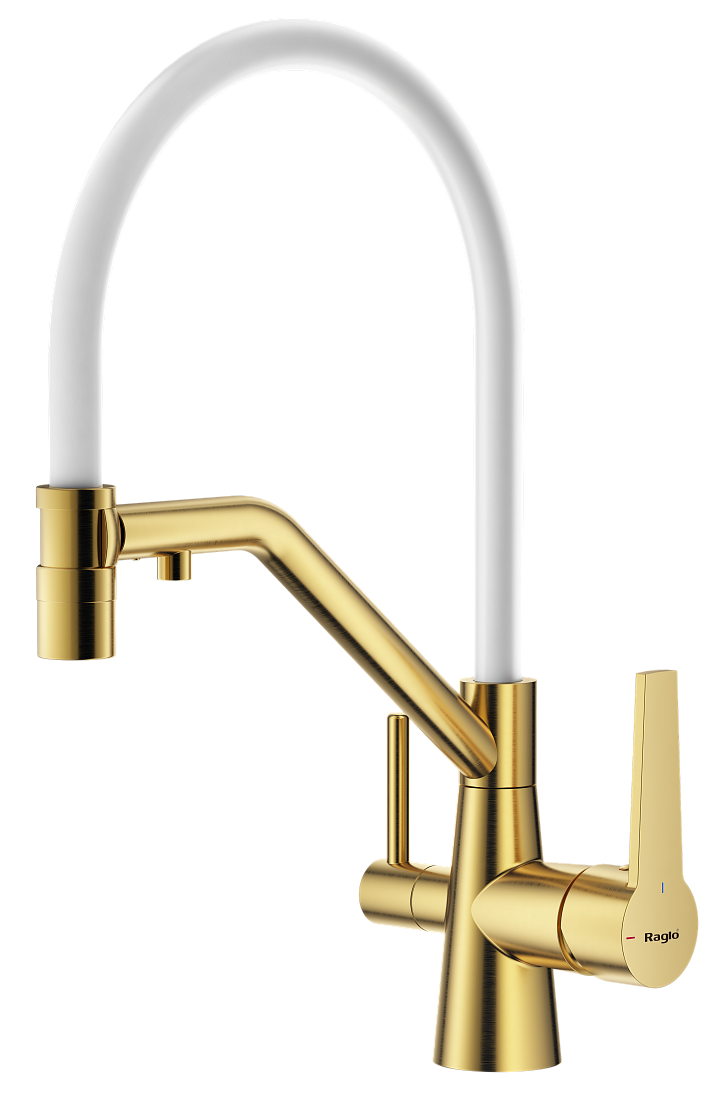 Смеситель для кухонной мойки Raglo R80.62.03 золотой сатин
