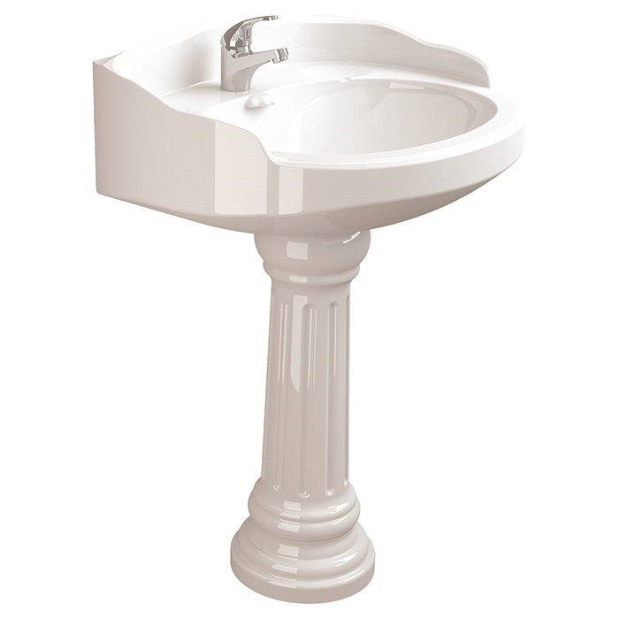 Раковина с пьедесталом Sanitana Grecia 65