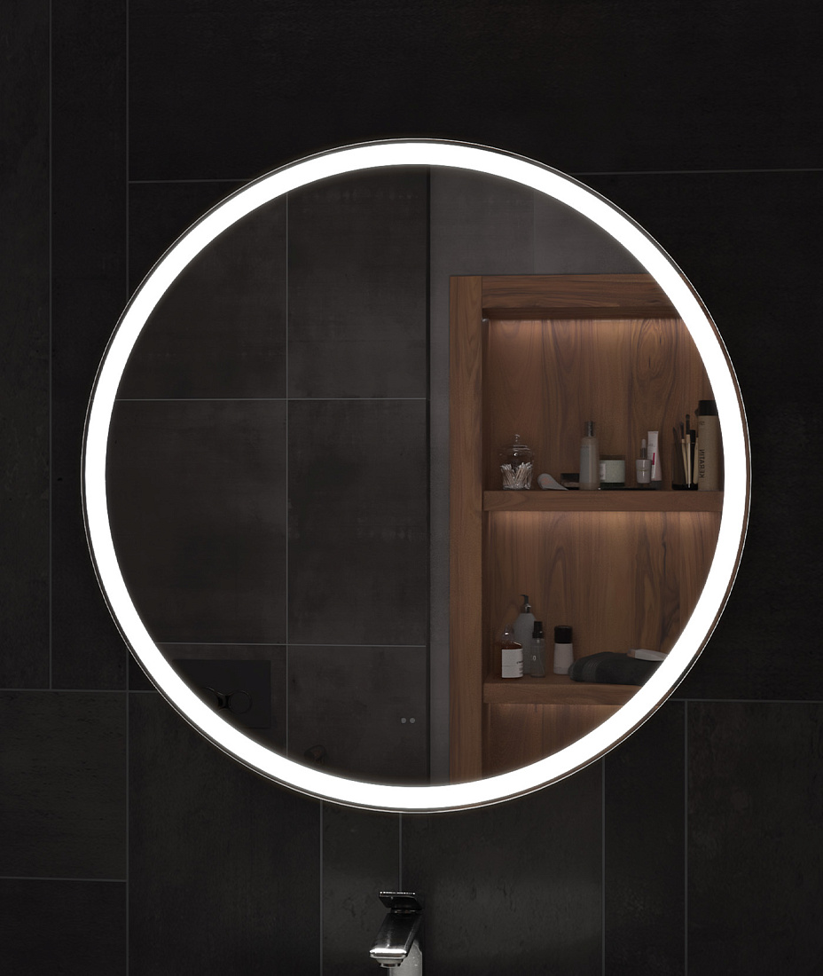 Зеркало Vigo Cosmo Comfort D80 с подсветкой, бесконтактное включение (на взмах), функция антизапотевания