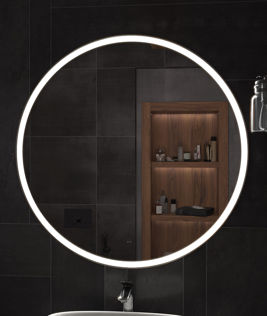 Зеркало Vigo Cosmo Comfort D100 с подсветкой, бесконтактное включение (на взмах), функция антизапотевания