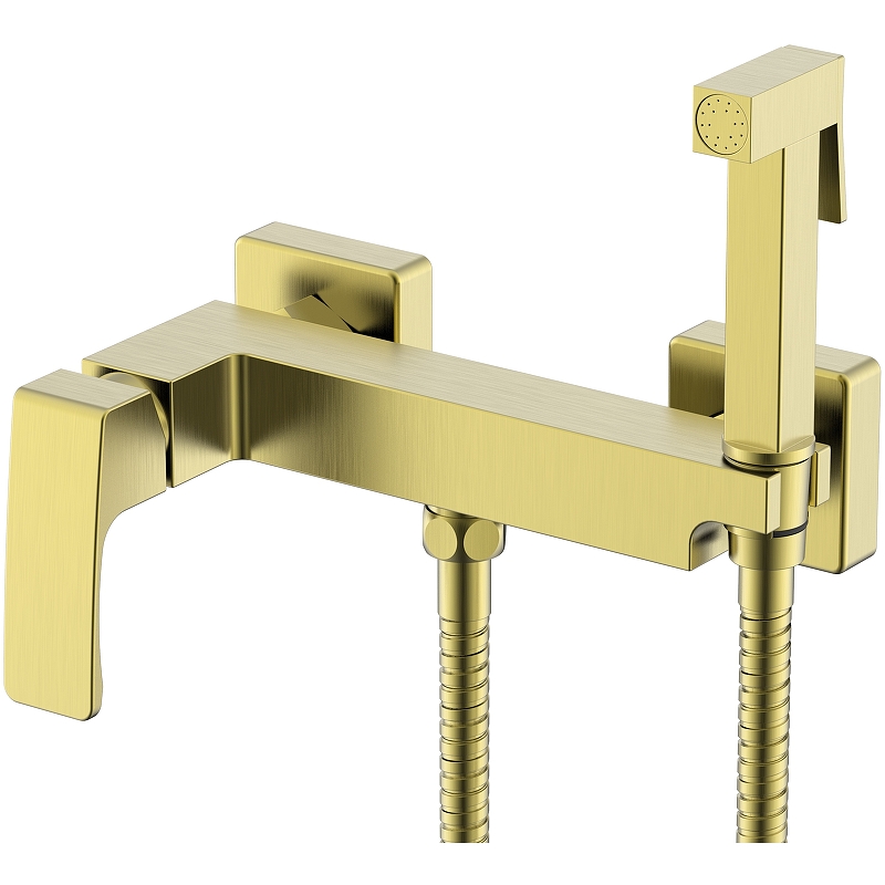 Гигиенический душ Raglo R01.51.03 со смесителем, золотой сатин