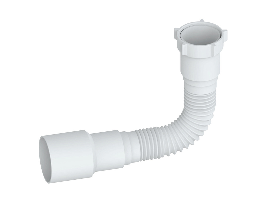 Гофра Ростовская Мануфактура Сантехники (РМС) РМС ГОГ-0,4 с гайкой, белый