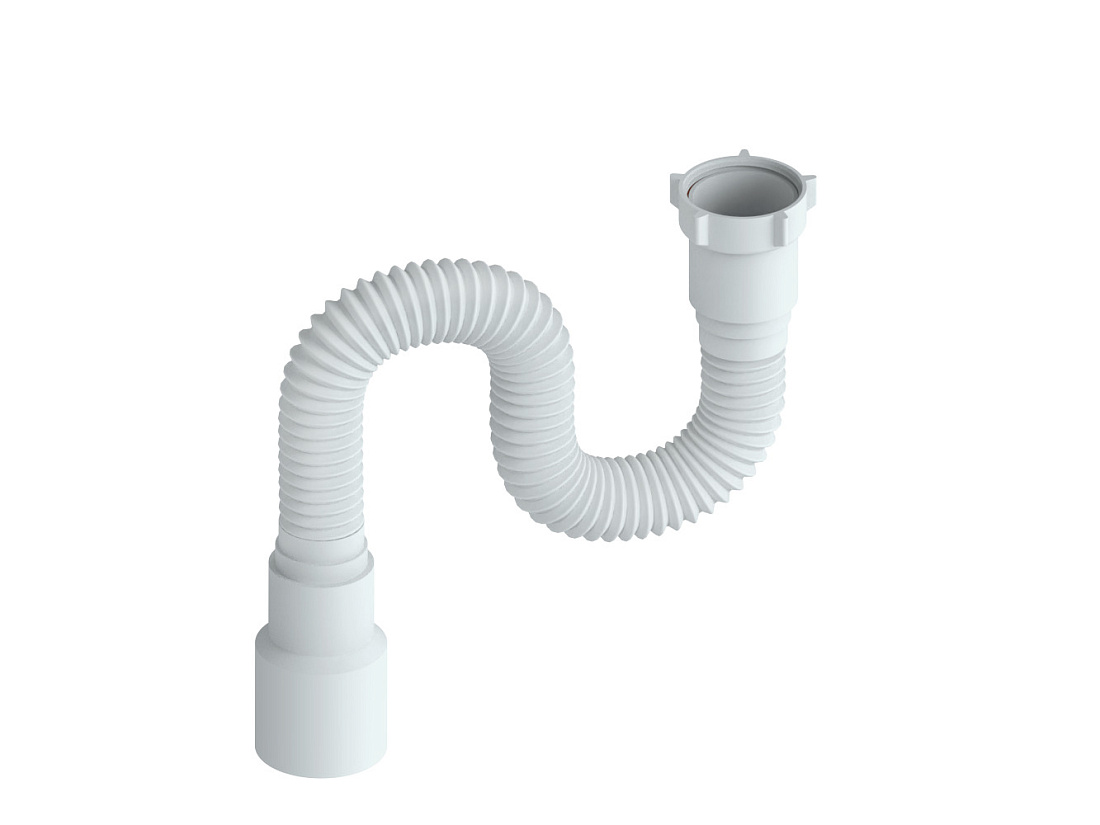 Гофра Ростовская Мануфактура Сантехники (РМС) РМС ГОГ-0,8 с гайкой, белый