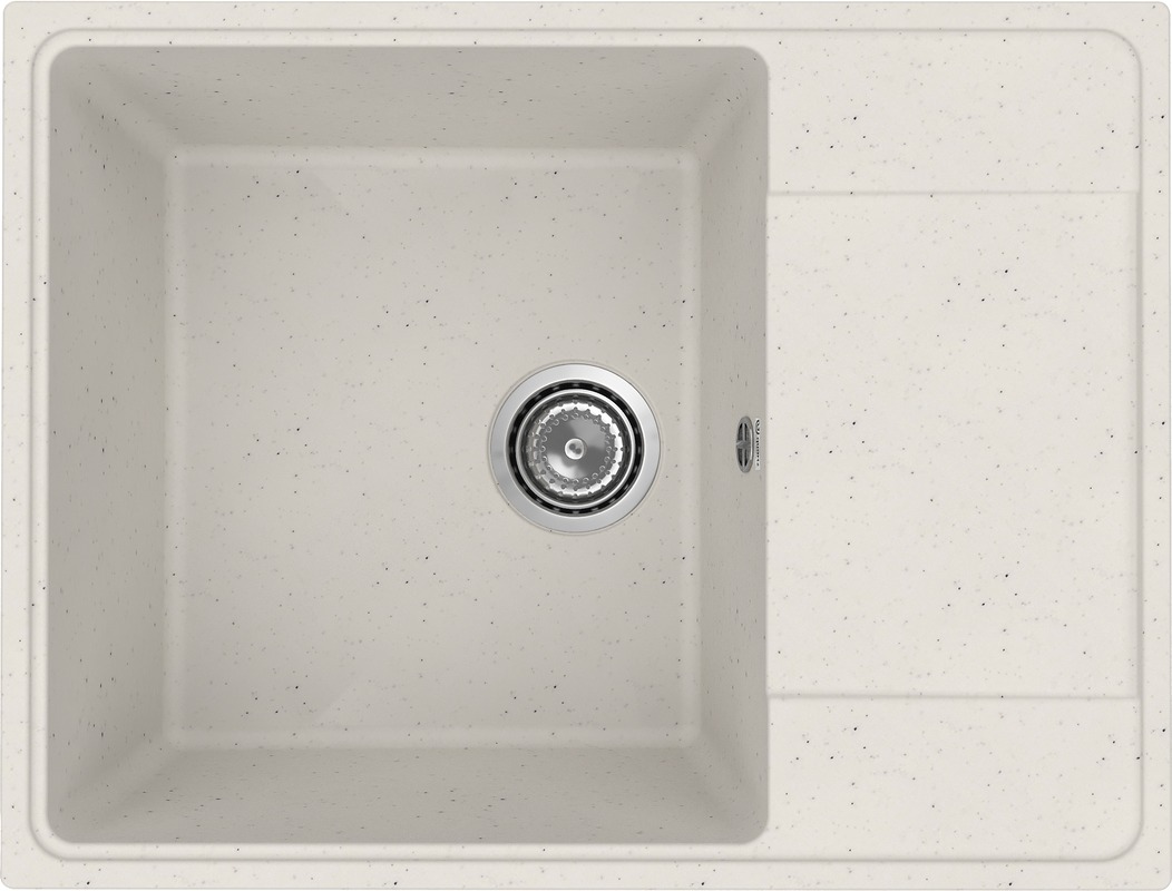 Мойка кухонная Practik PR-M 650-001 65 см, белый камень