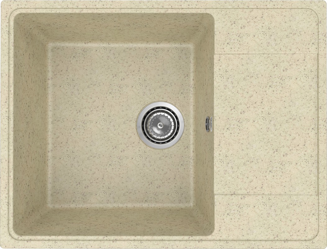 Мойка кухонная Practik PR-M 650-002 65 см, слоновая кость