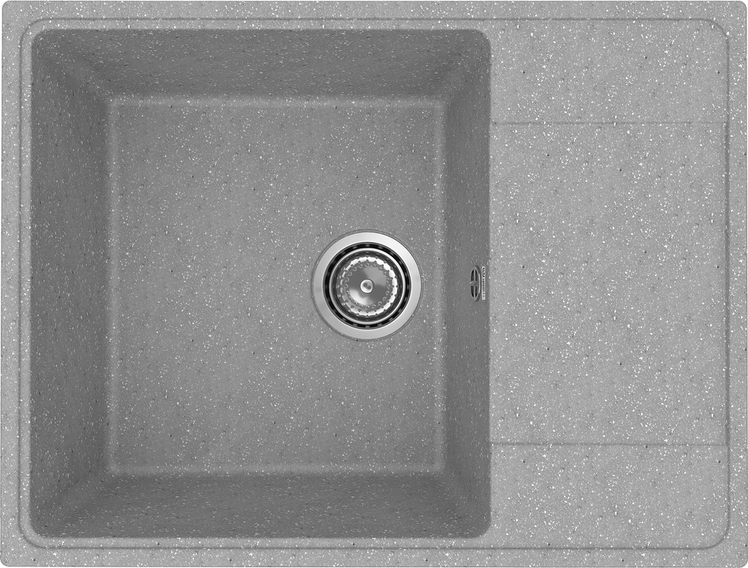 Мойка кухонная Practik PR-M 650-003 65 см, светло-серая