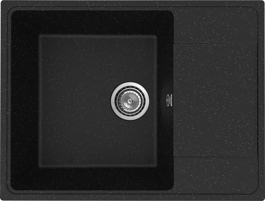 Мойка кухонная Practik PR-M 650-004 65 см, черный оникс