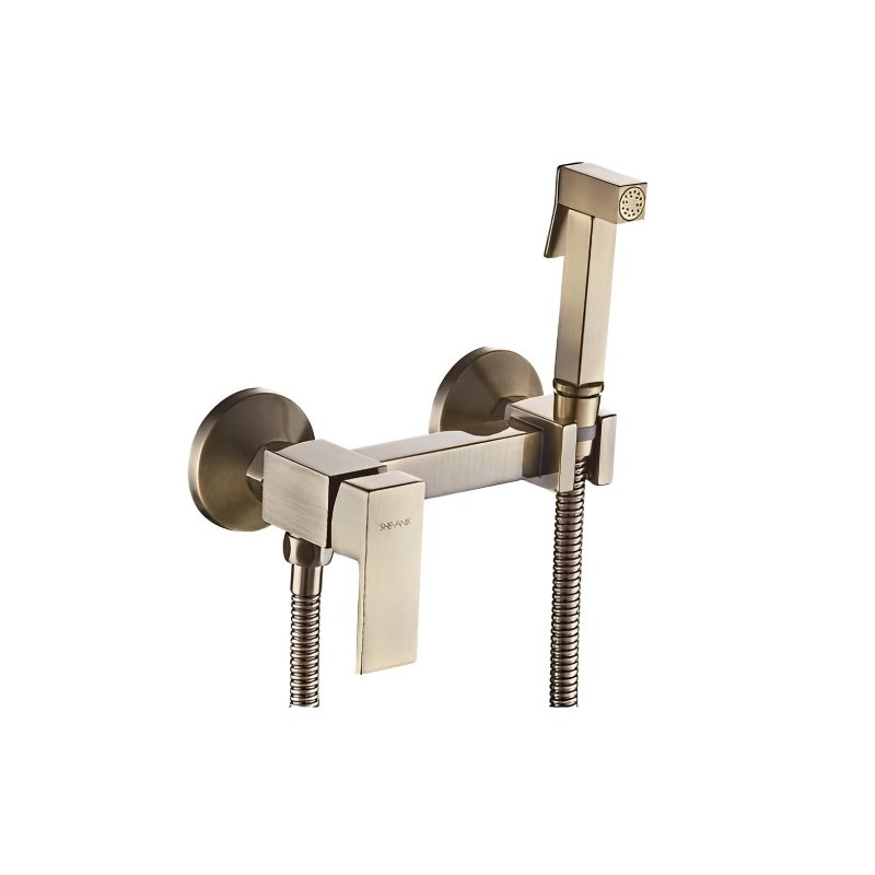 Гигиенический душ со смесителем Shevanik S137Q, бронза